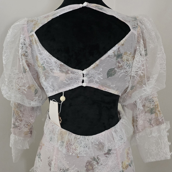 FOR LOVE & LEMONS Pearl Maxi Dress in Blush - Picture 5 of 16